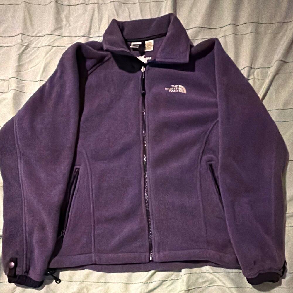 The North Face Women’s Small Purple Fleece Jacket Full Zip Gorpcore Outdoor Y2K